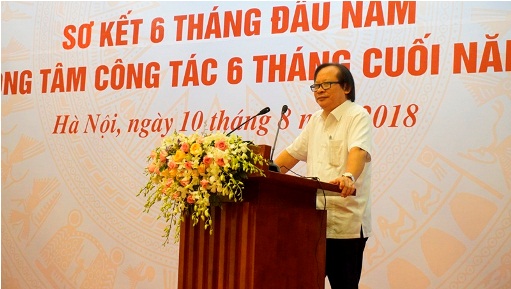 PGS.TS. Nguyễn Viết Nhung, Chủ nhiệm Chương trình Phòng chống lao Quốc gia  Giám đốc Bệnh viện Phổi Trung ương phát biểu khai mạc Hội nghị